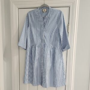 Tuckernuck Blue and White Striped Womens Dress